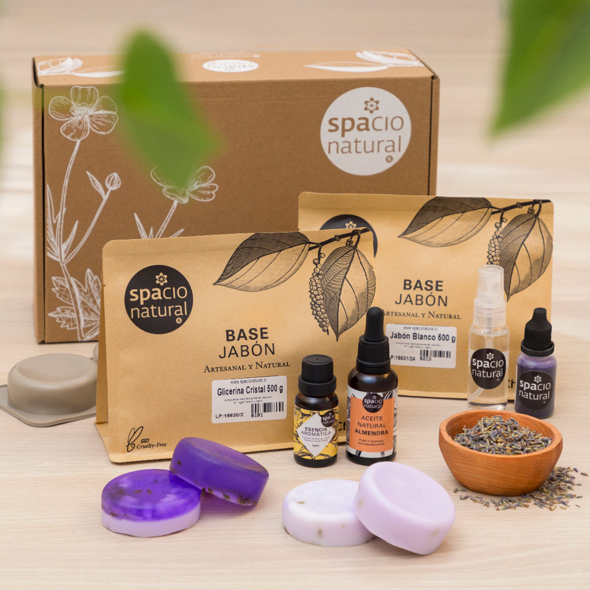 Kit Iniciación para hacer Jabon Artesanal de Lavanda