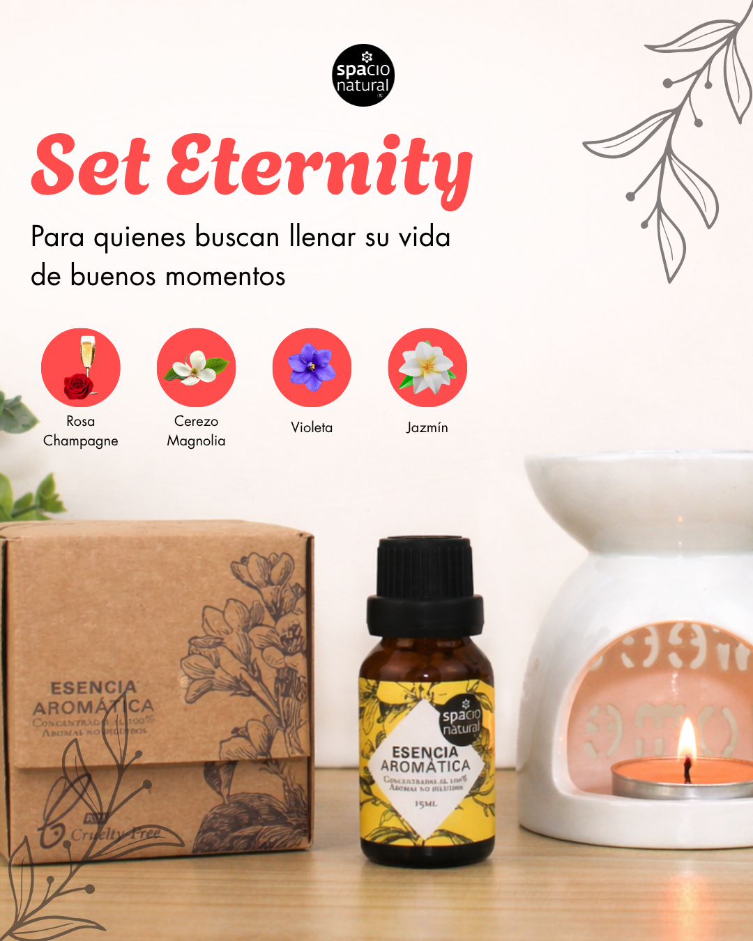 Pack Esencias Eternity + Difusor