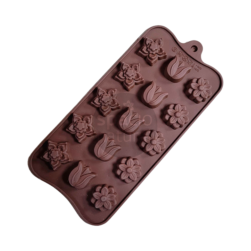 Molde Silicona Mini Flores