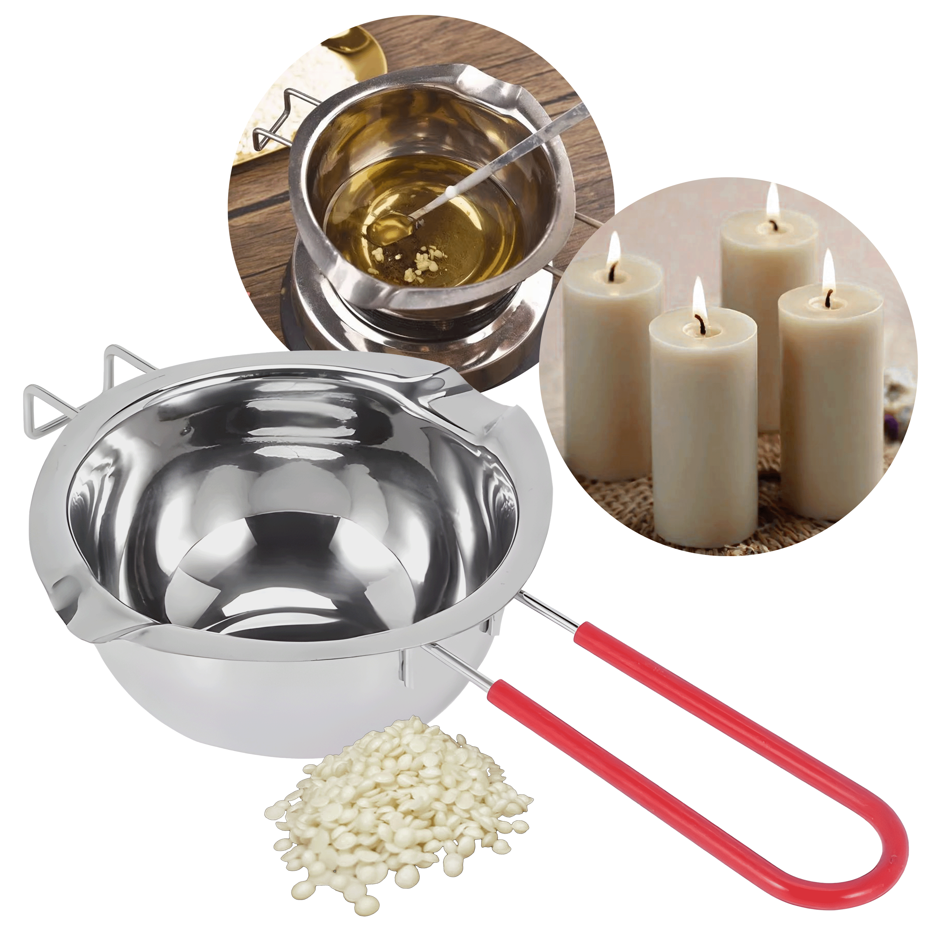 Olla Con Mango Para Cera