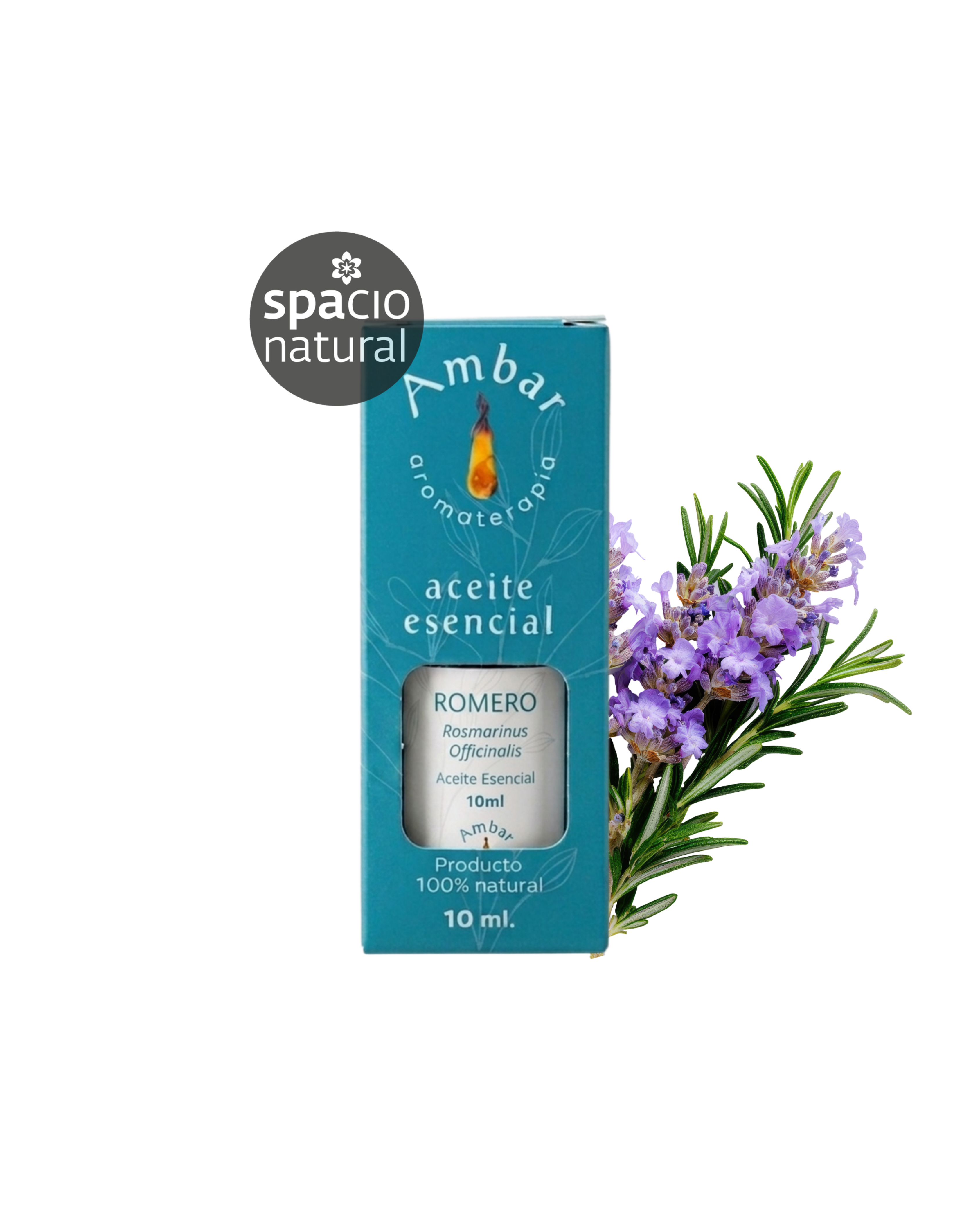 Aceite Esencial Romero 10ml - Ámbar