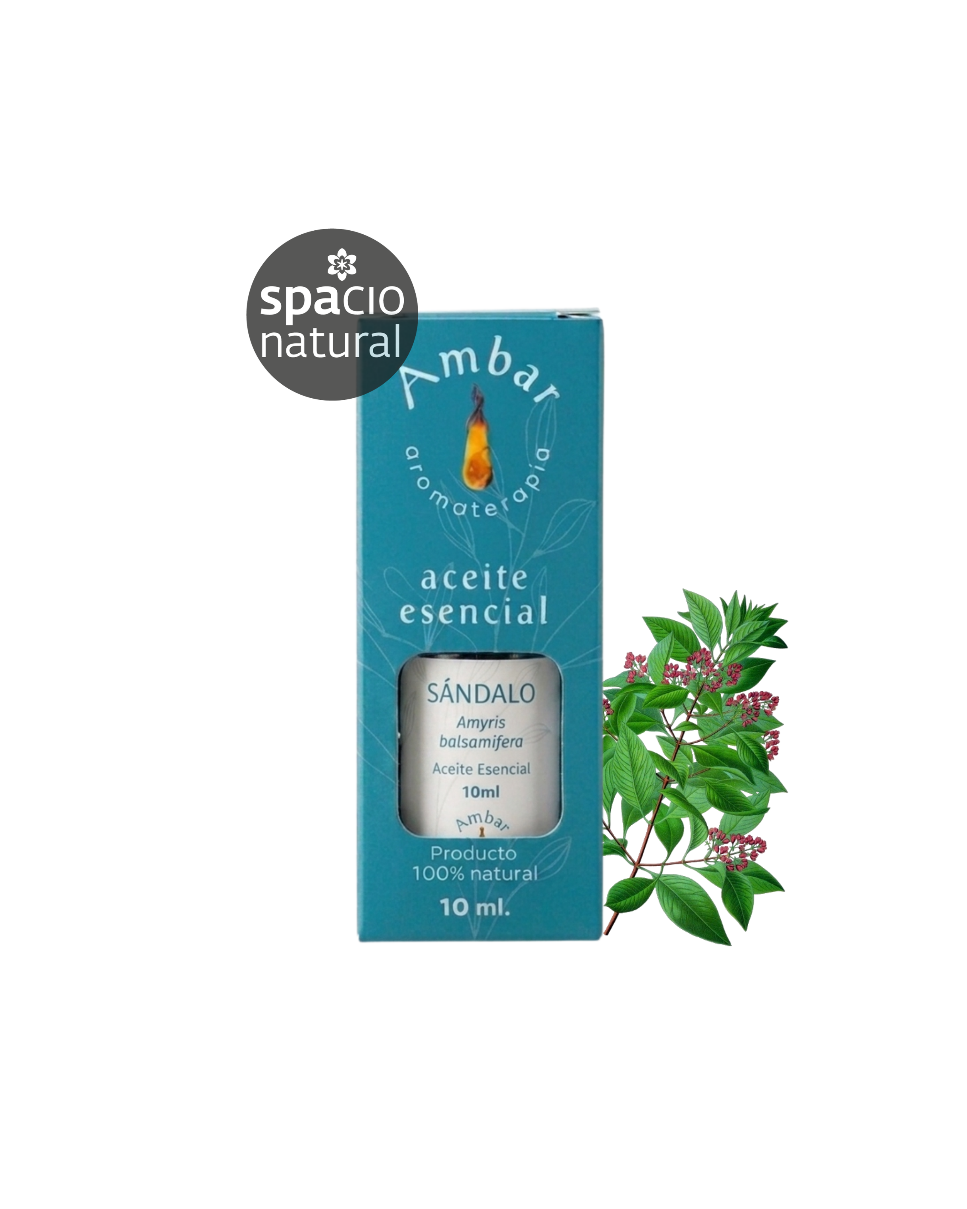 Aceite Esencial Sándalo 10ml - Ámbar