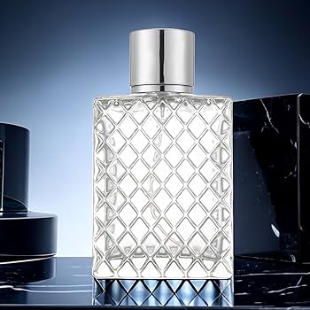 Frasco rectangular elegante con rombos