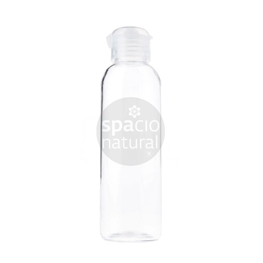 Botella pet shampoo tapa transparente 100 ml