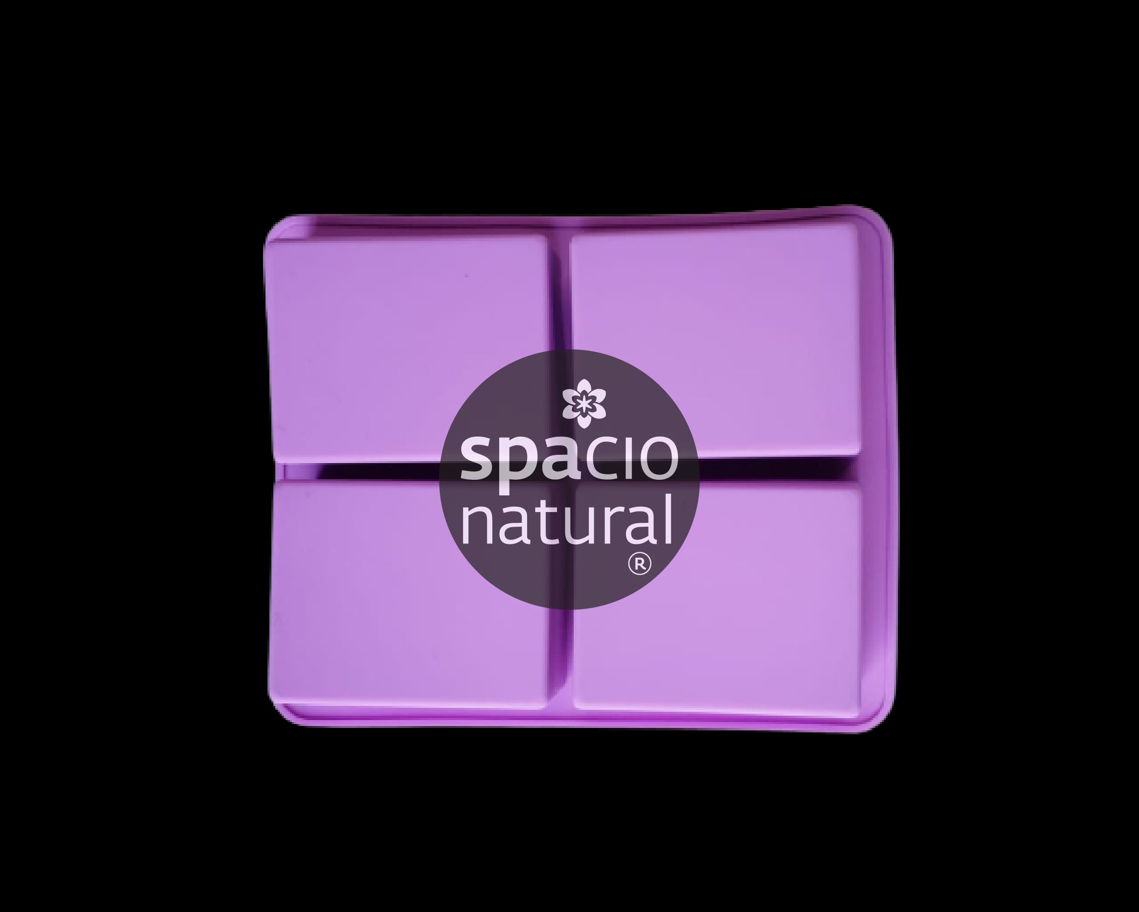 Molde silicona rectangular con textura 100 gramos aprox.