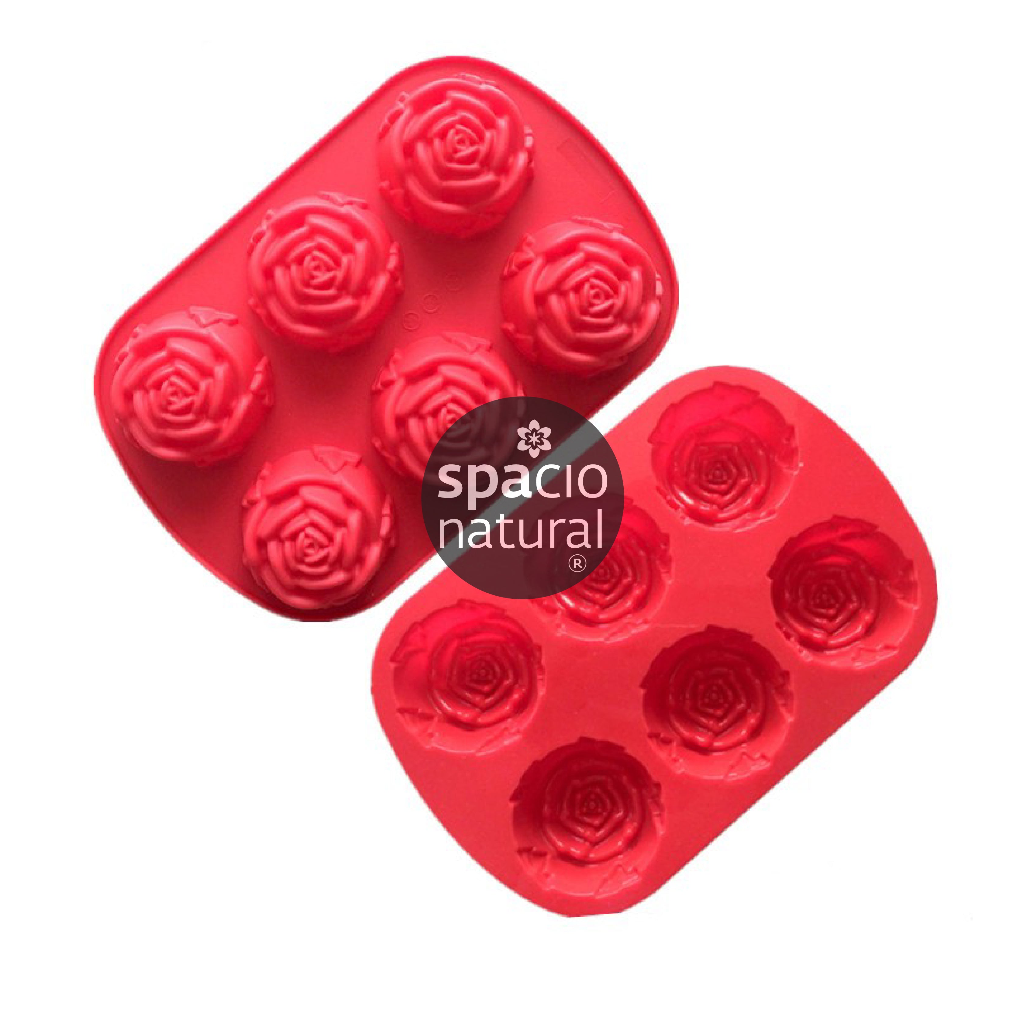 Molde silicona rosas grandes 90 gr aprox