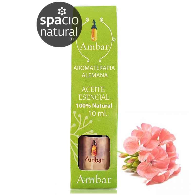 aceite esencial de geranio para aromaterapia y cosmetica natural 10ml
