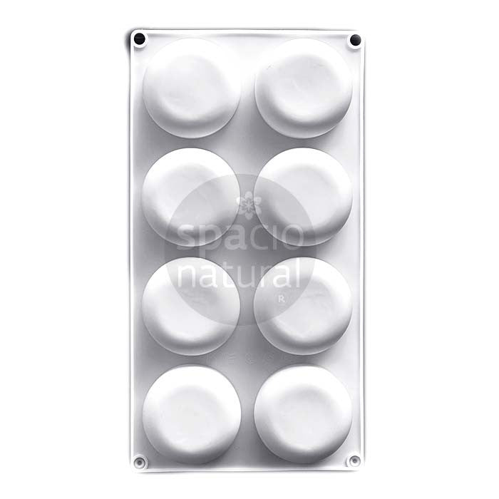 Molde Silicona Disco Redondo 8 cavidades 60 grs. aprox