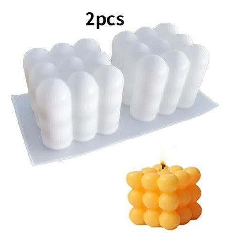 Molde Silicona para Velas Burbujas 9 Cavidades