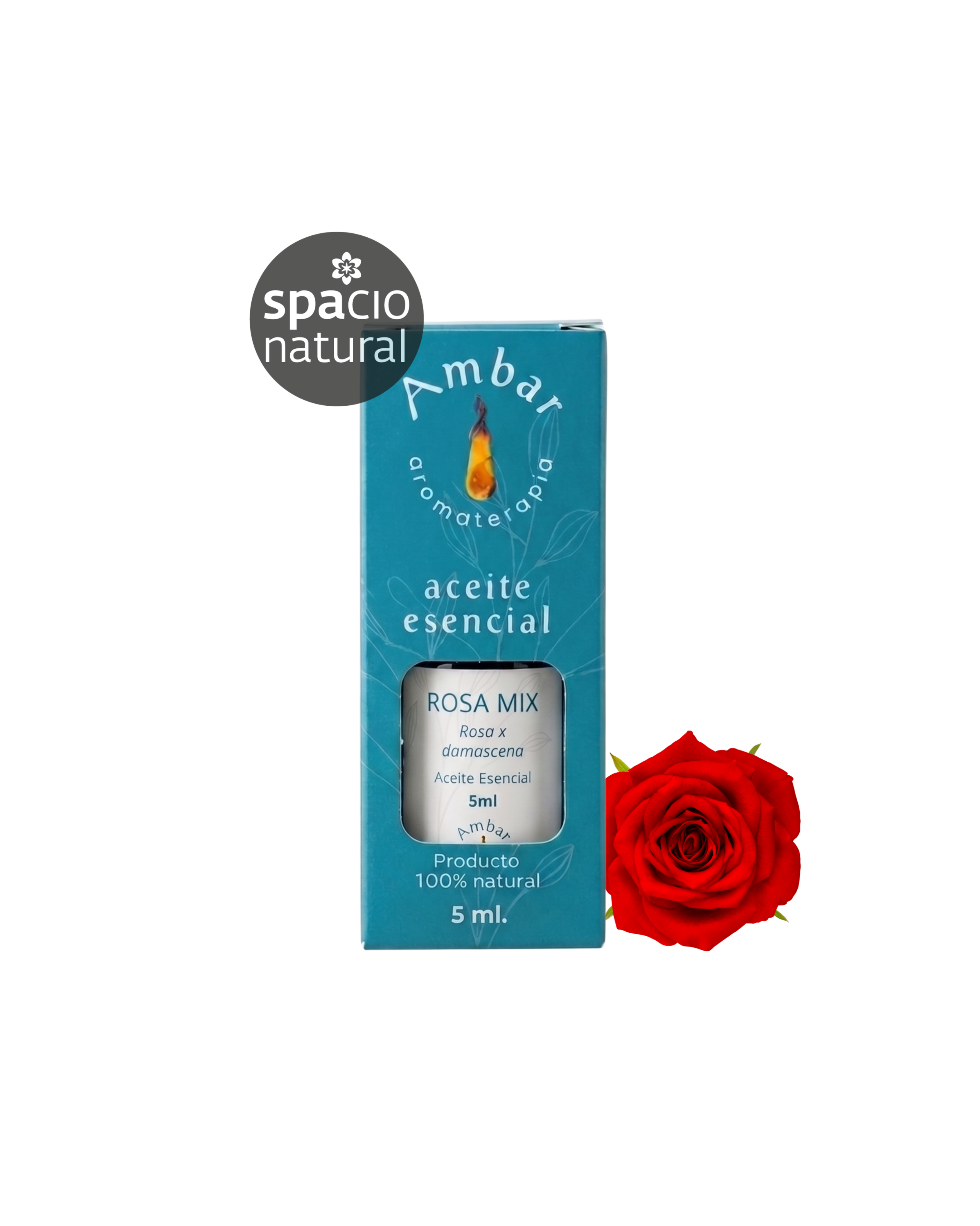 Aceite Esencial Rosa Mix 5ml - Ámbar