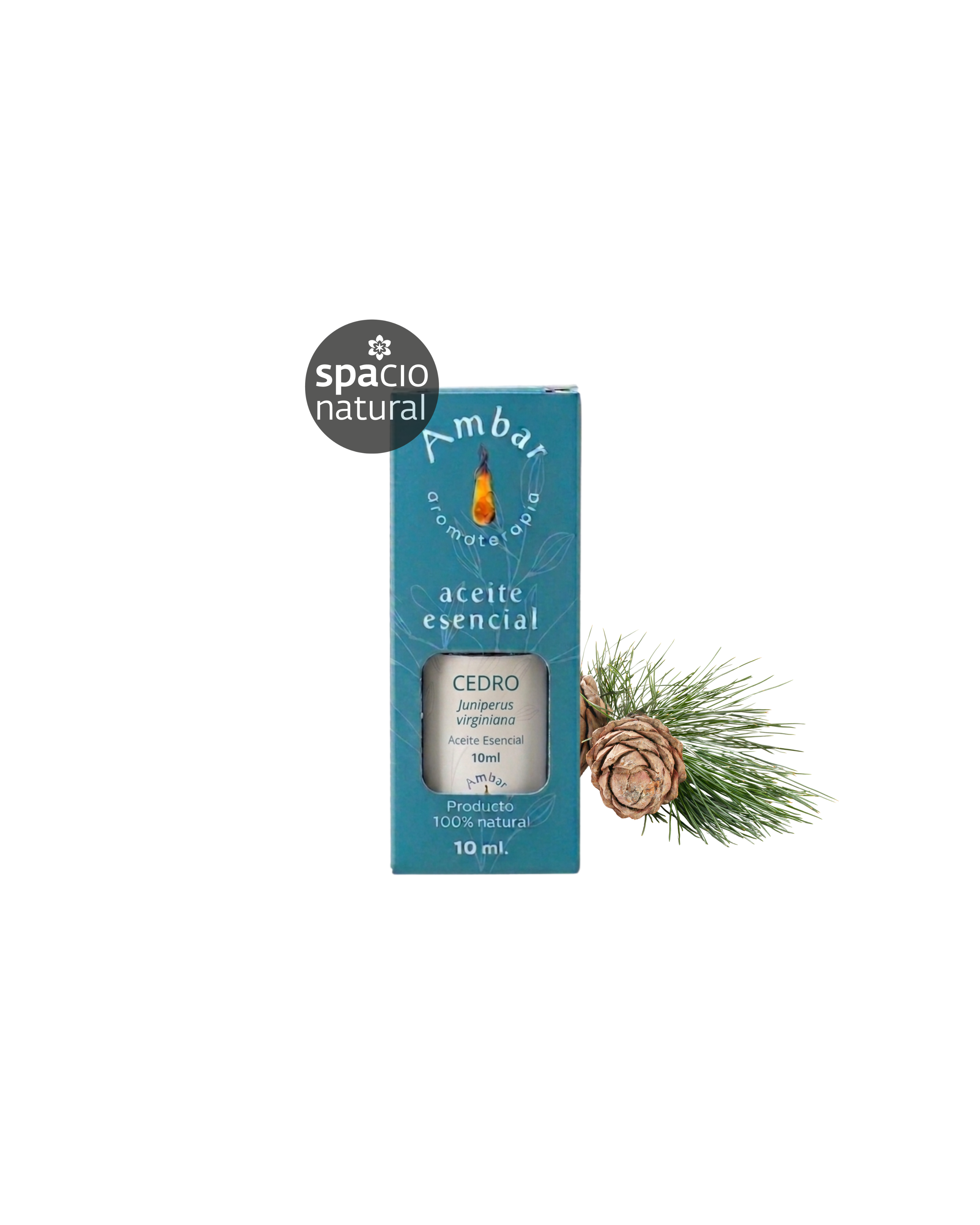 Aceite Esencial Cedro 10ml - Ámbar