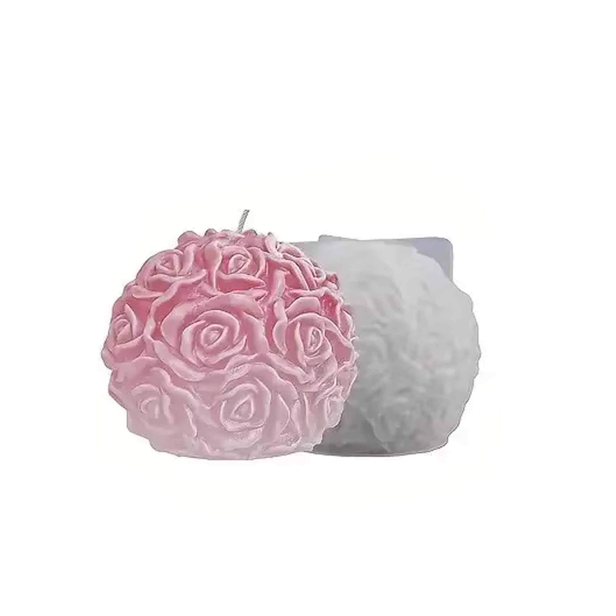 Molde Esfera con Rosas 5cm 3D