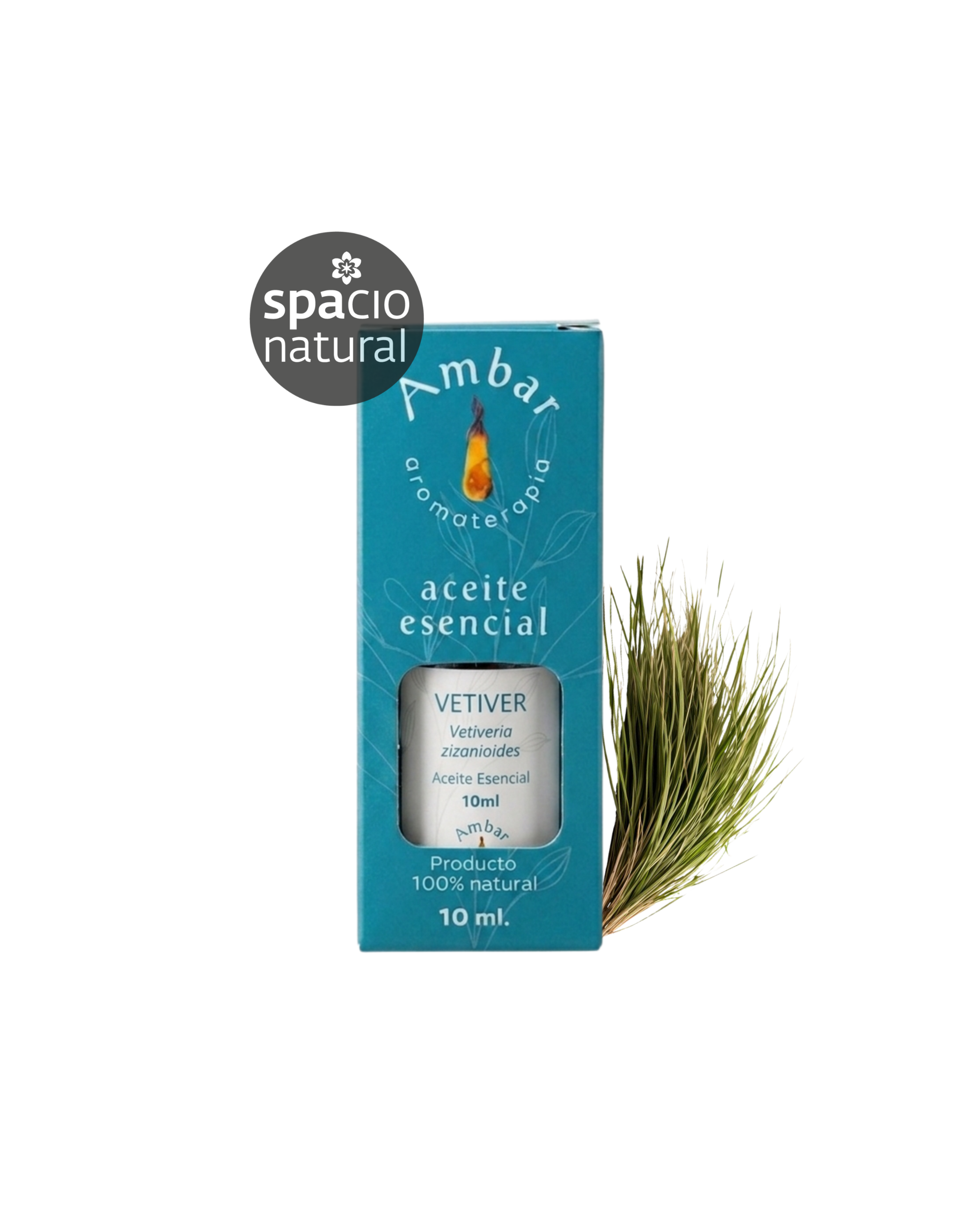 Aceite Esencial Vetiver 10ml - Ámbar