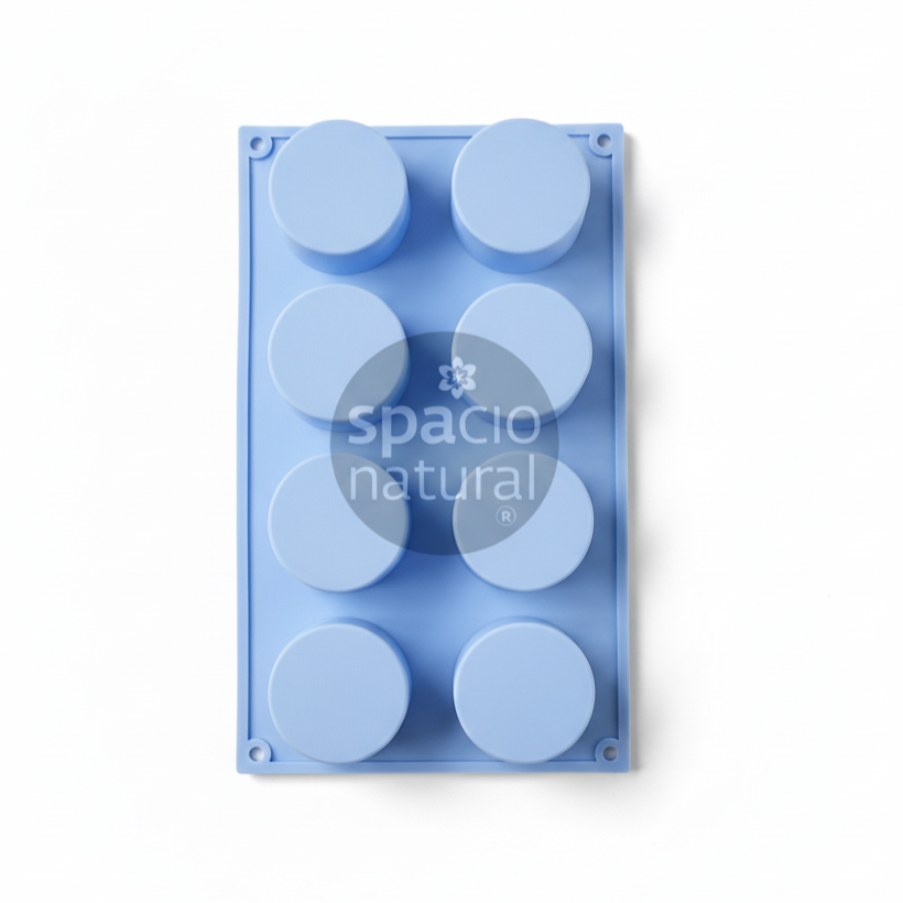 Molde Silicona Cilindro 57 mm 8 cavidades