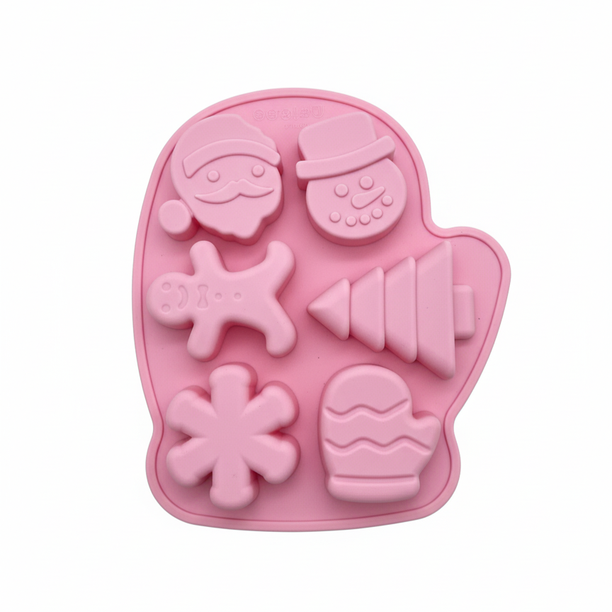 Molde Silicona Navidad Pascuero, Mono, Galleta, Arbol - 6C