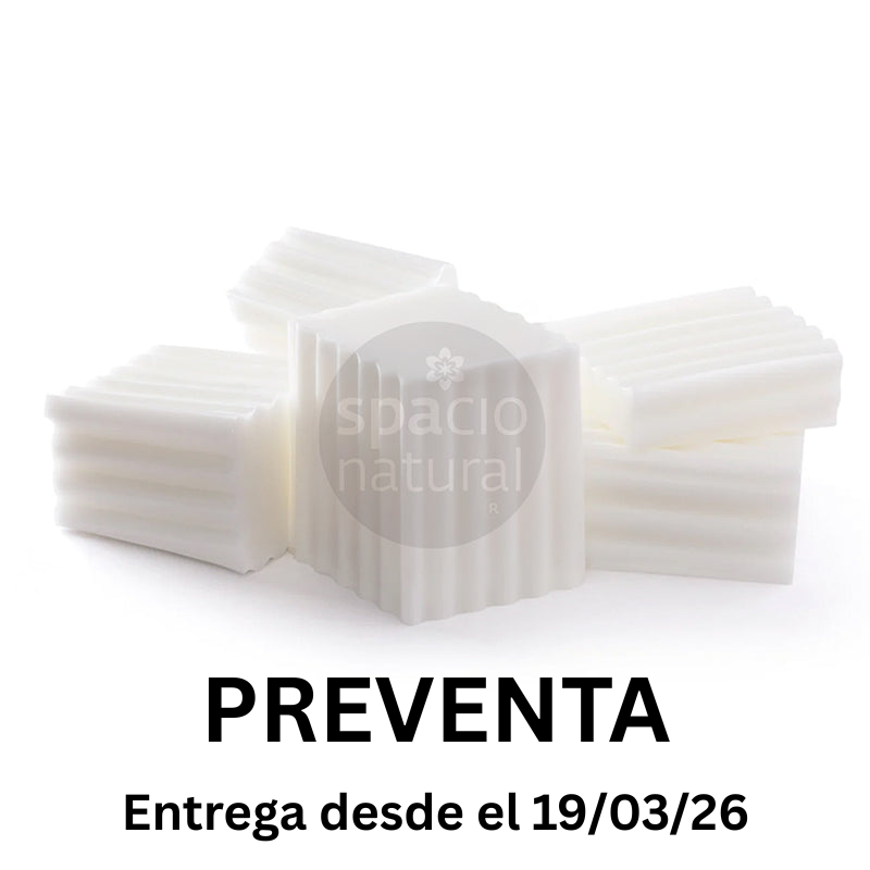 Base Jabón de Glicerina Blanco Cuadraditos