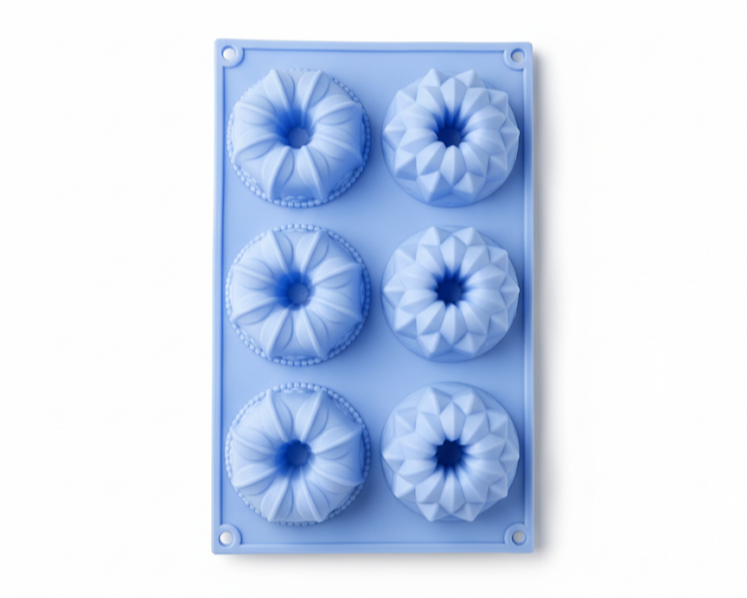 Molde Silicona Queque, flan - 6C