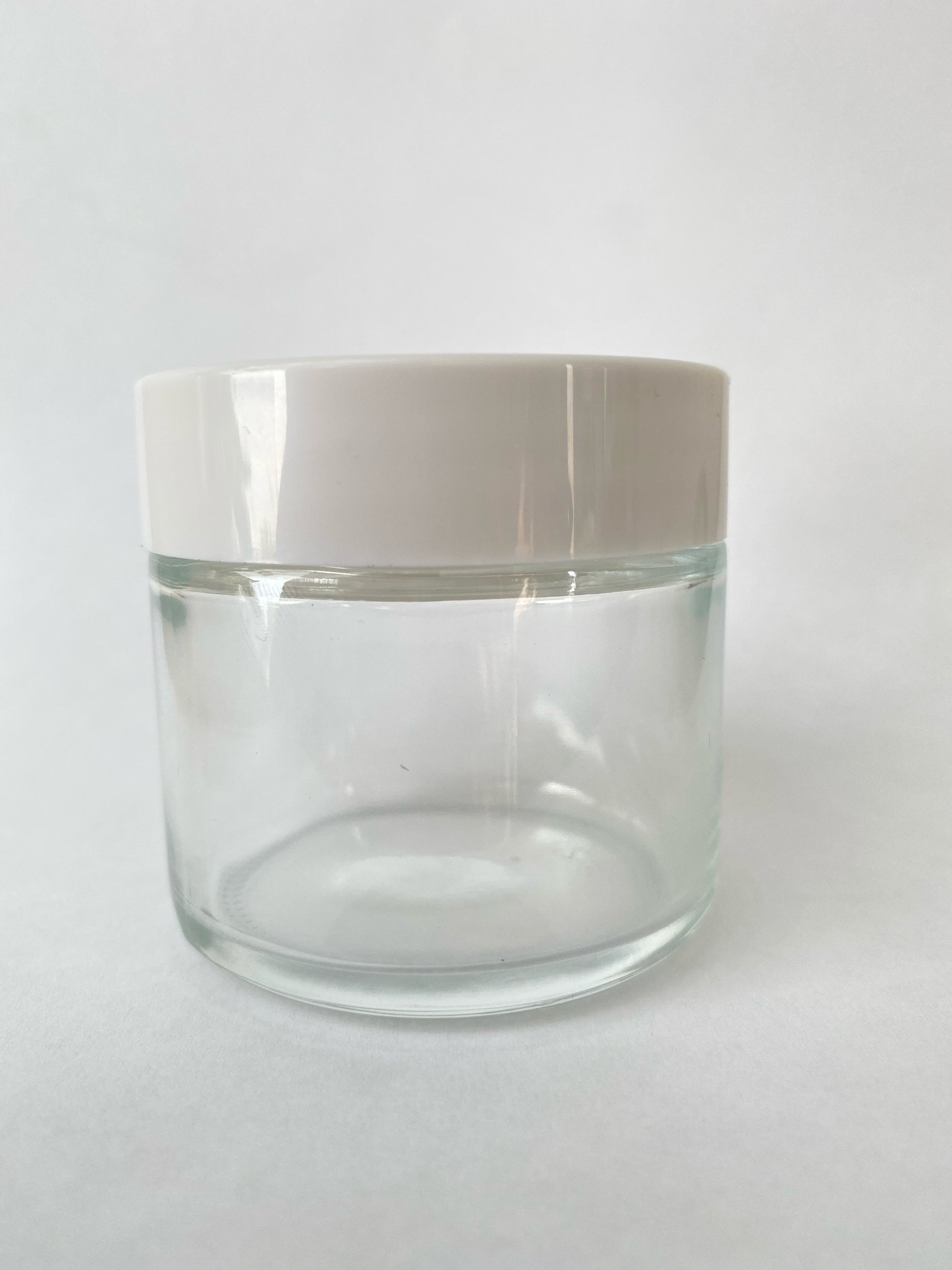 Pote Crema vidrio 60ml T/blanca y contratapa