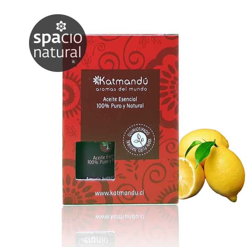 aceite esencial de limón natural para aromaterapia y cosmética natural, formato 5ml
