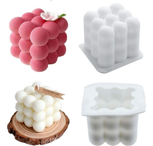 Molde Silicona para Velas Burbujas 9 Cavidades